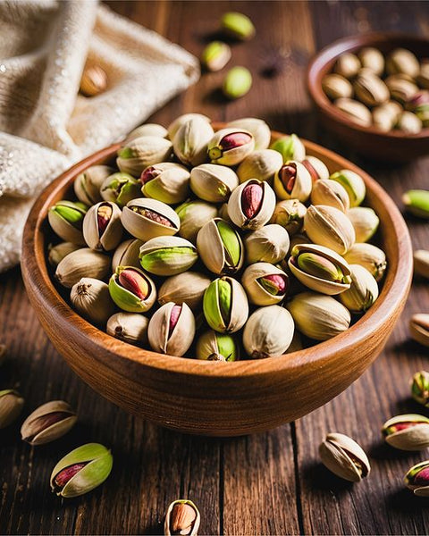 NUTZOA Fresh Whole Roasted Salted Pistachios: 100% California Salted Pista With Shell - | Crunchy, Roasted-Salted & Oil-Free